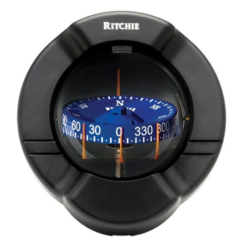 Ritchie Compass, Bulkhead, 3.75" Combi, Black SS-PR2