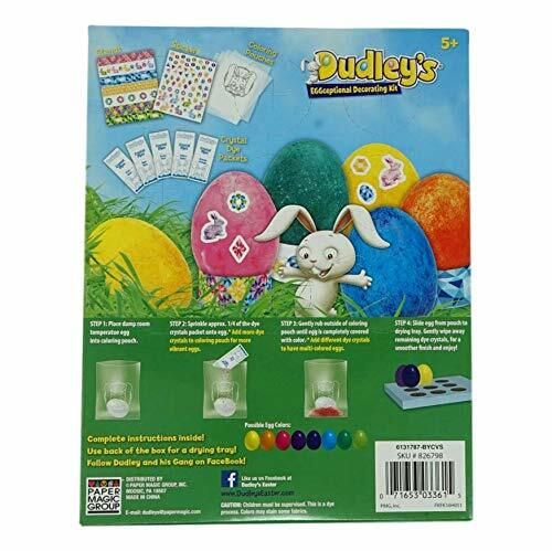 Easter Egg Dye Kit Bundle - Crushed Crystal Dye Kit with Bunny Egg Dipper Tong
