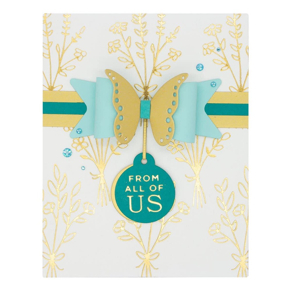 Spellbinders Etched Dies-Flutter & Flower Bow -Inspired Basics