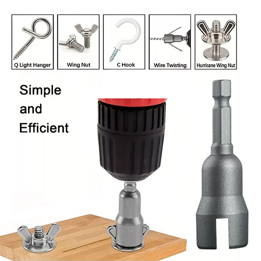 USA Hurricane Shutter Drill Bit,Wing Nut Drill Bit,Wingnut Socket,Power Wing Nut