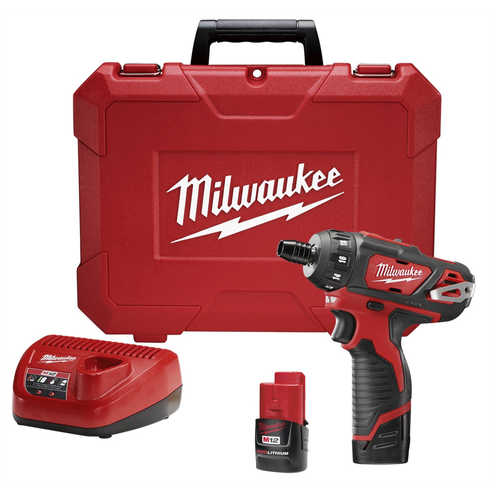 Milwaukee Tool M12 FUEL 1/4" Hex 2-Speed Screwdriver Kit