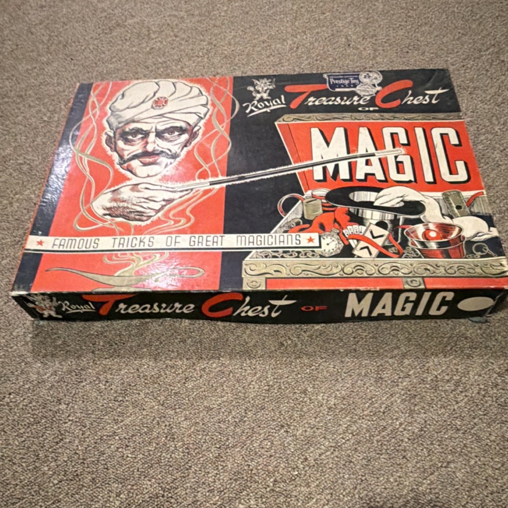 Royal Treasure Chest Magic Tricks Set with Props & Instructions Houdini