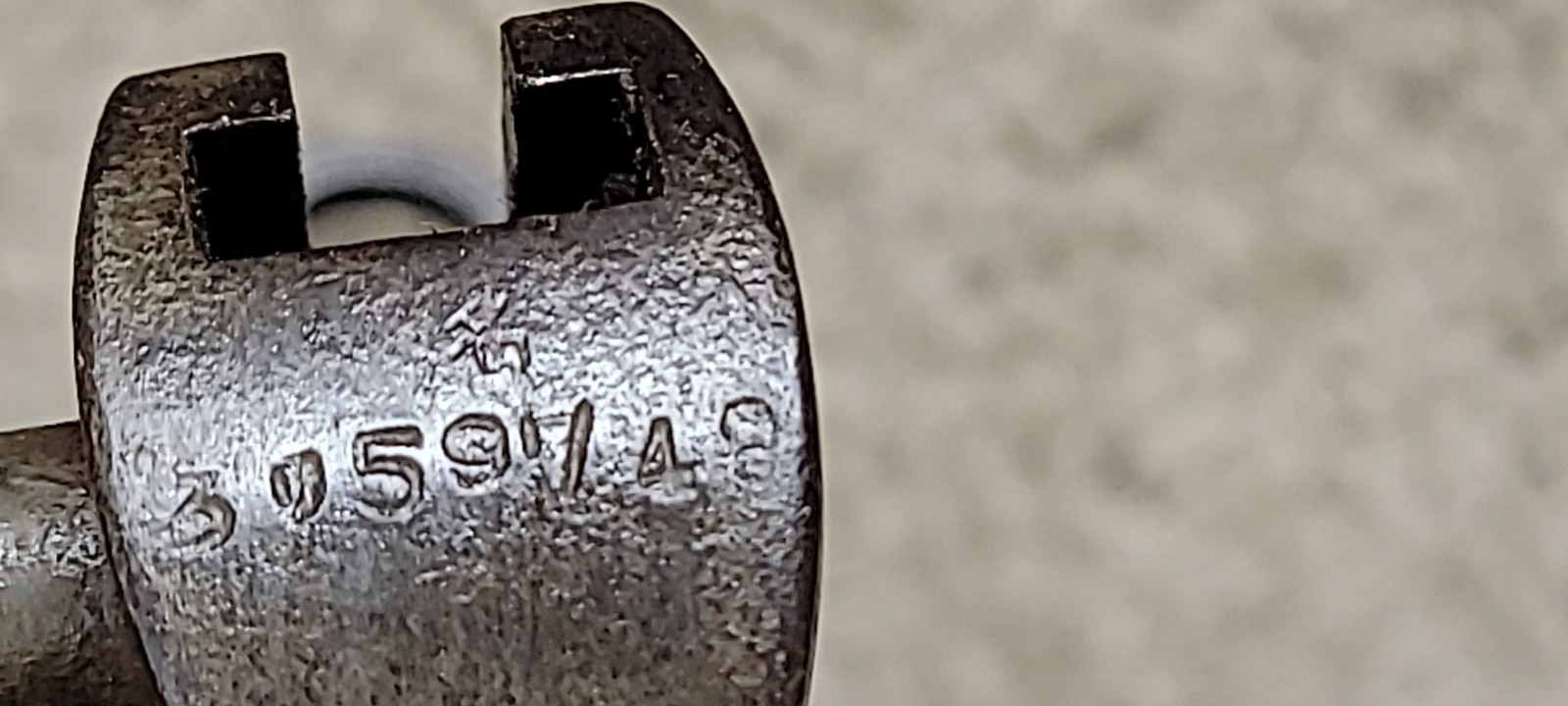 WW2 Japanese Type 30 Bayonet W/ Scabbard Toyoda Jido Shokki Seisakusho Arsenal