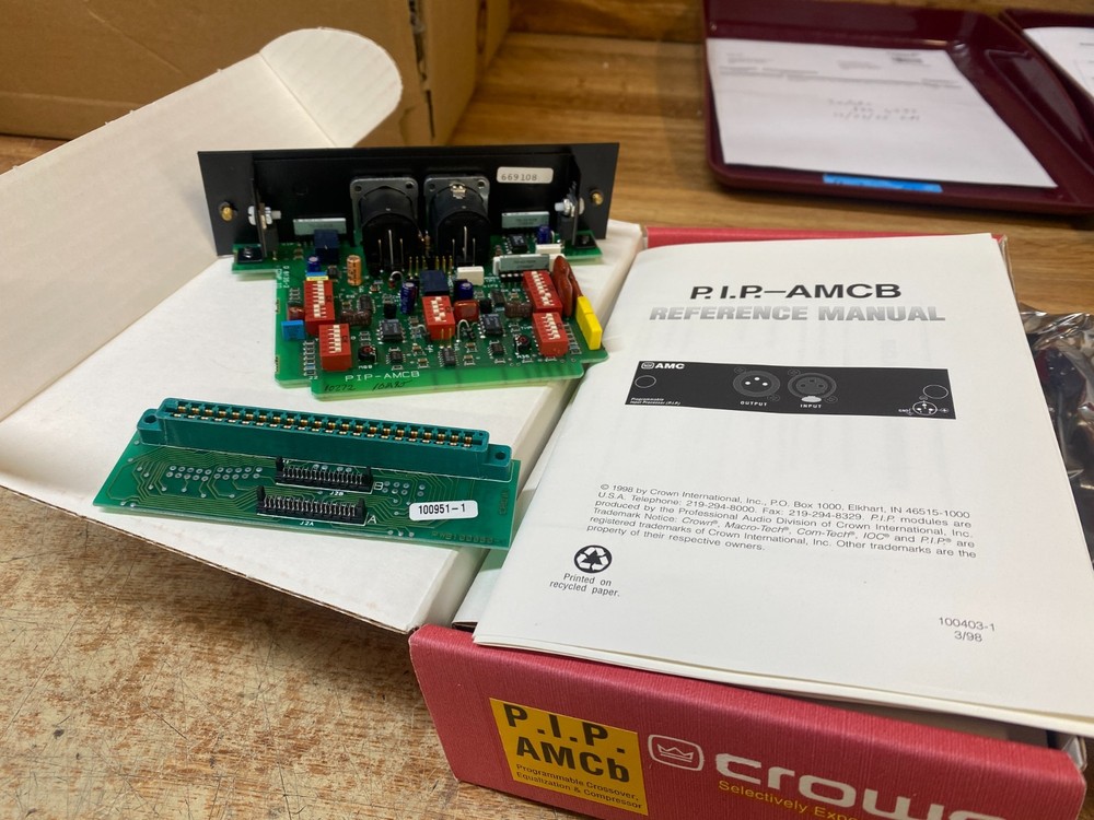 Crown PIP-AMCb Programmable Crossover Equalization Compressor Module