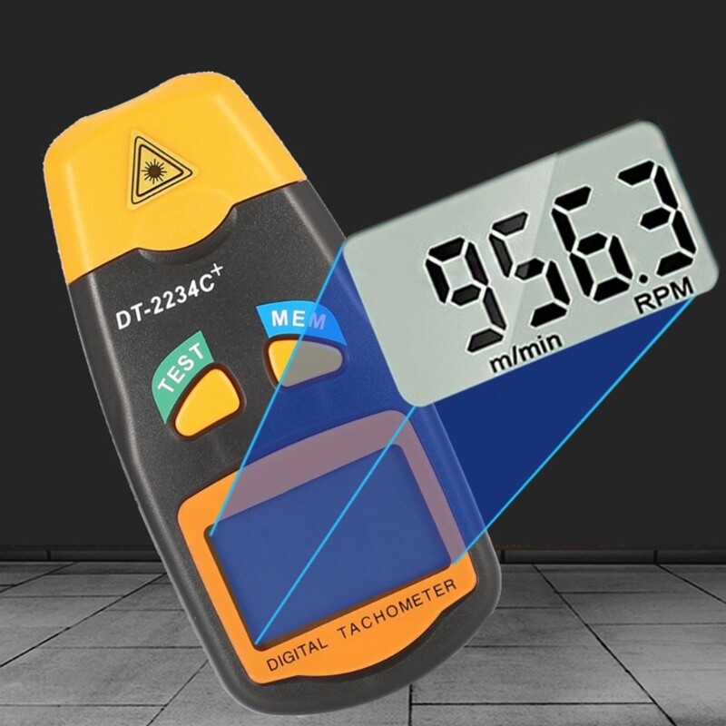 Precise Engine Speed Speedometer Measurement Clear LCD Screen for Technician