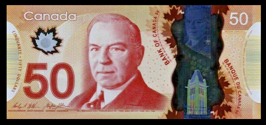 Canada 2012 P-109b $50 Dollar Polymer UNC