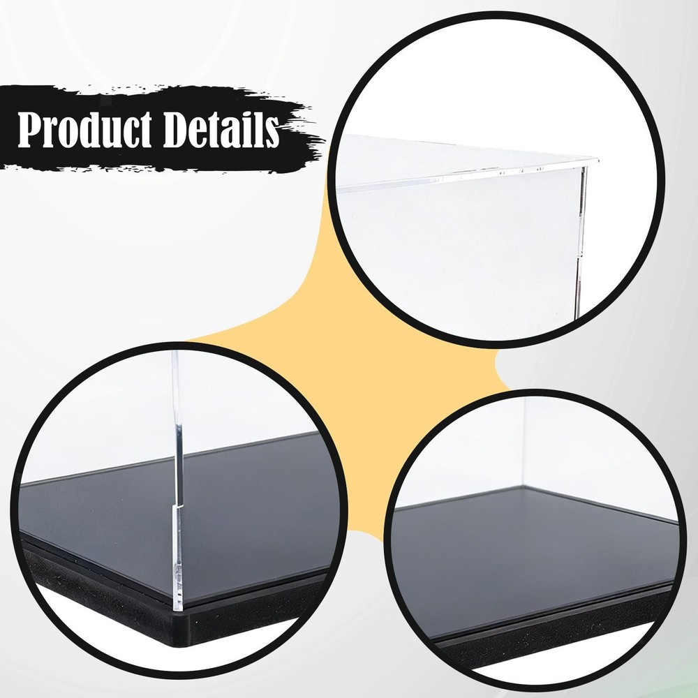 Acrylic Display Case Car Storage Case Collector Collection Display Box Base for