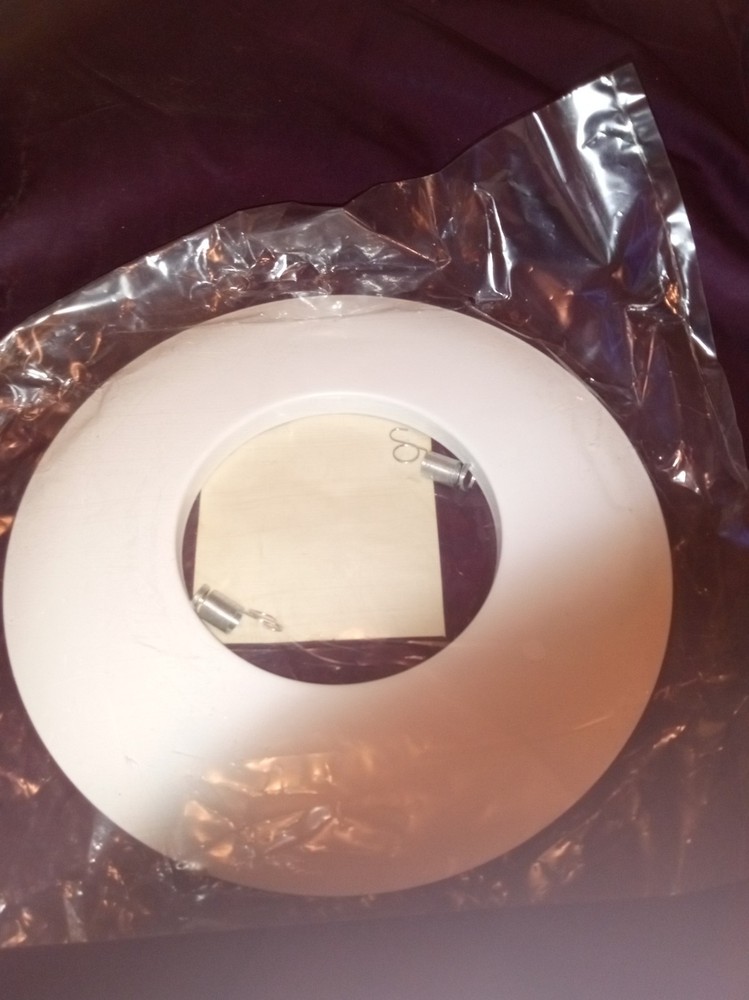 Thomas Lighting TR30W 6" open trim for general task lighting, white, 8"OD.