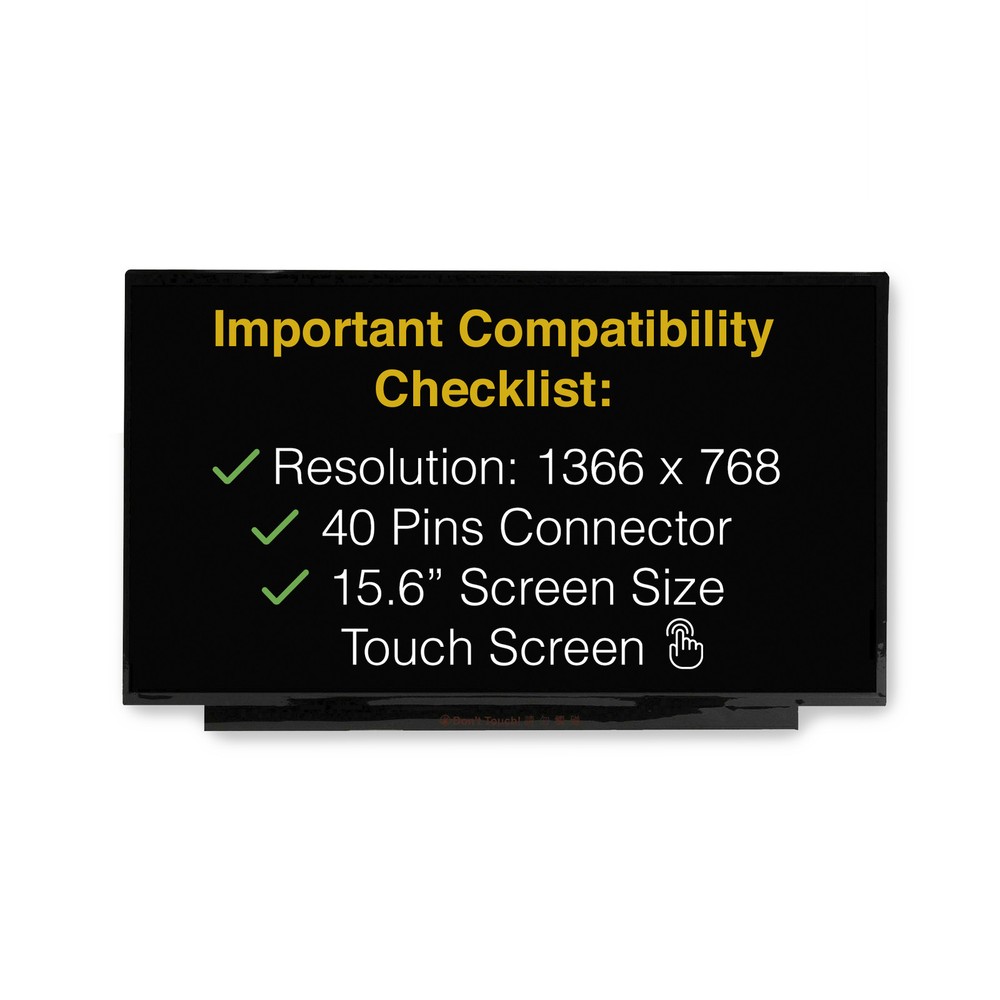 HP 15-DY1043DX 40 Pins Touch Screen Replacement LCD LED Display With Tools