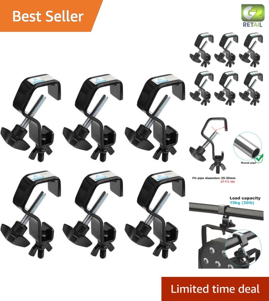 Professional Iron Light Clamp - Quick Re-positioning - Perfect for Stage Setup