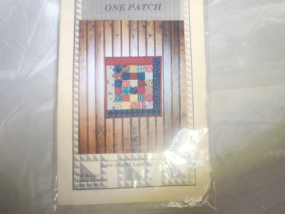 One Patch Quilt Pattern Book with Material by Carole Collins