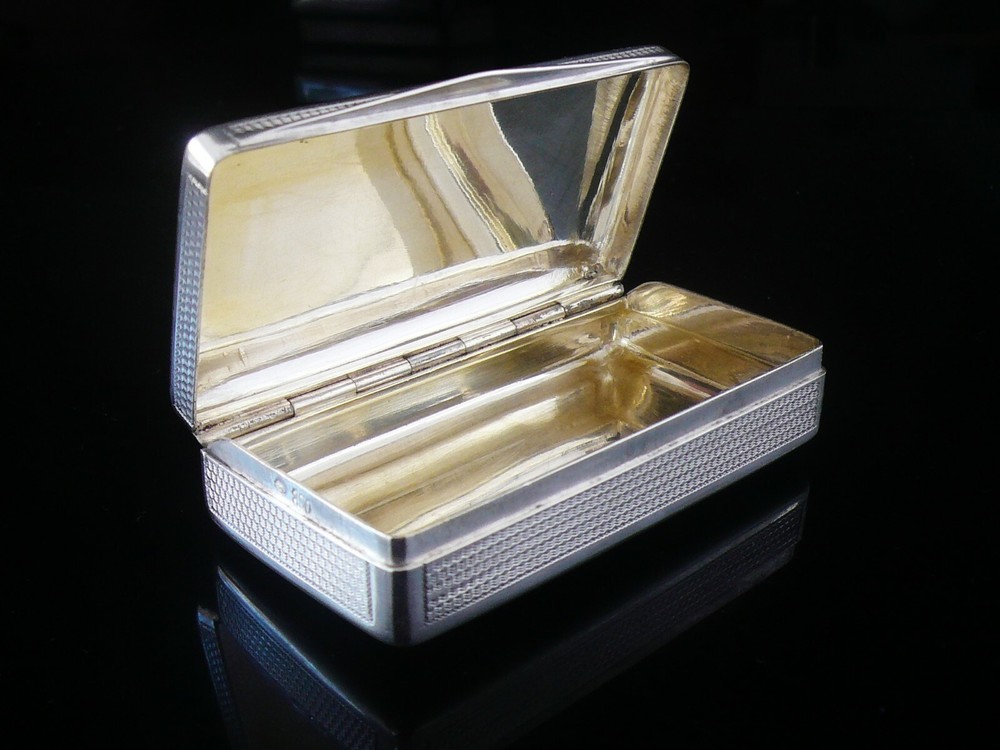 Antique Continental Silver Snuff Box c.1900
