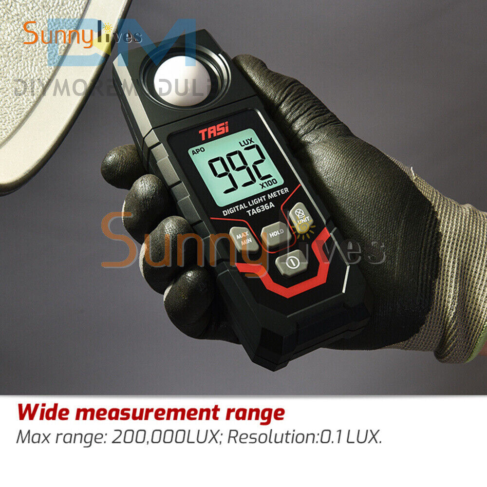 Handheld Digital Light Lux Meter Illuminometer Luminometer 0.1~20000Lux Detector