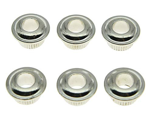 6X Electroplated Plastic Guitar Tuning Key Conversion Bushing Adapter Ferrule US