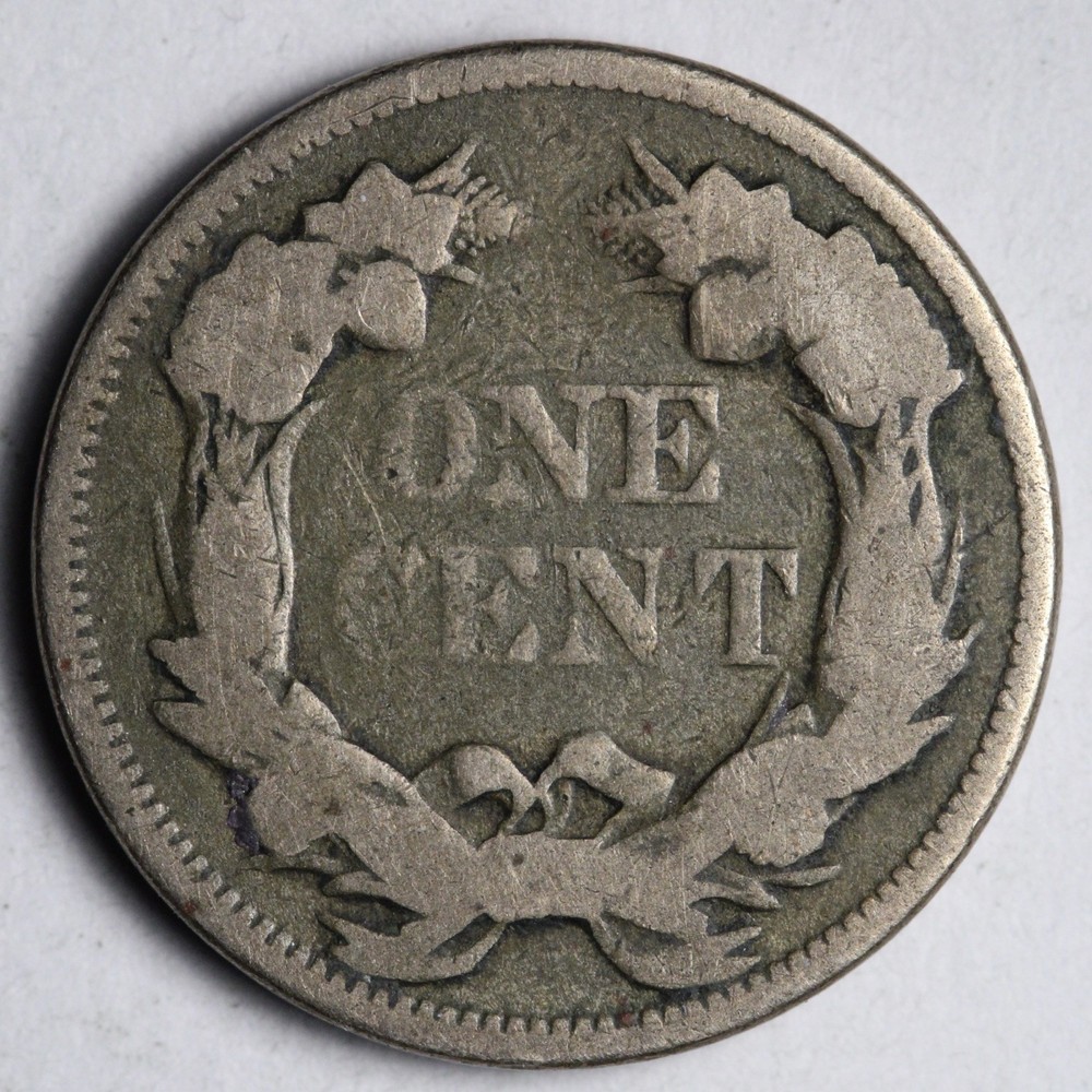 1858 LL Flying Eagle Cent Penny GOOD E106 GACB