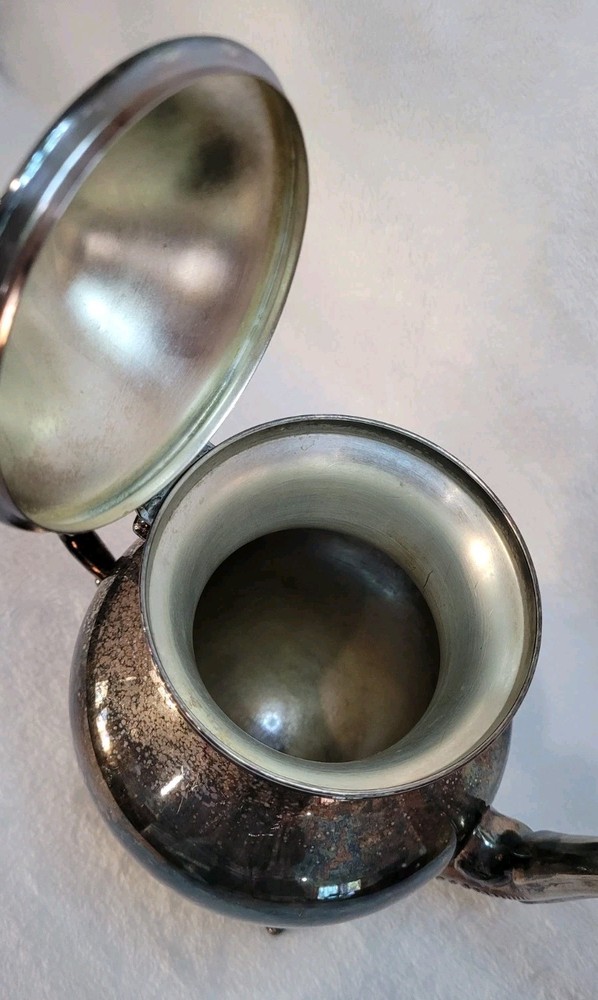 Vintage Silver on Copper Tea Pot