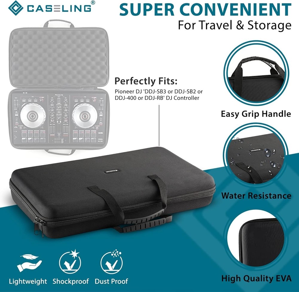 Waterproof DJ Controller Case for Pioneer DDJ Series - Compact & Durable
