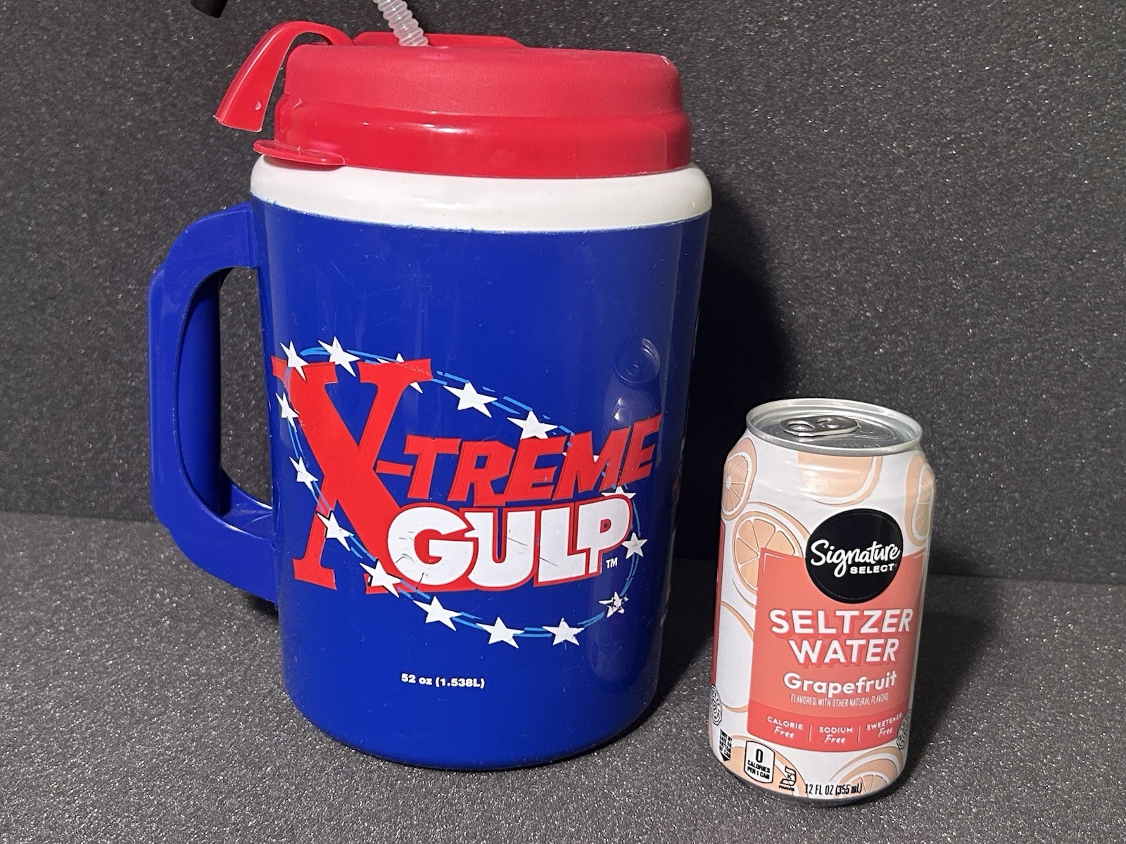 7-ELEVEN Aladdin BIG GULP 52 oz Insulated "X-Treme Gulp" Travel Mug VTG USA Made