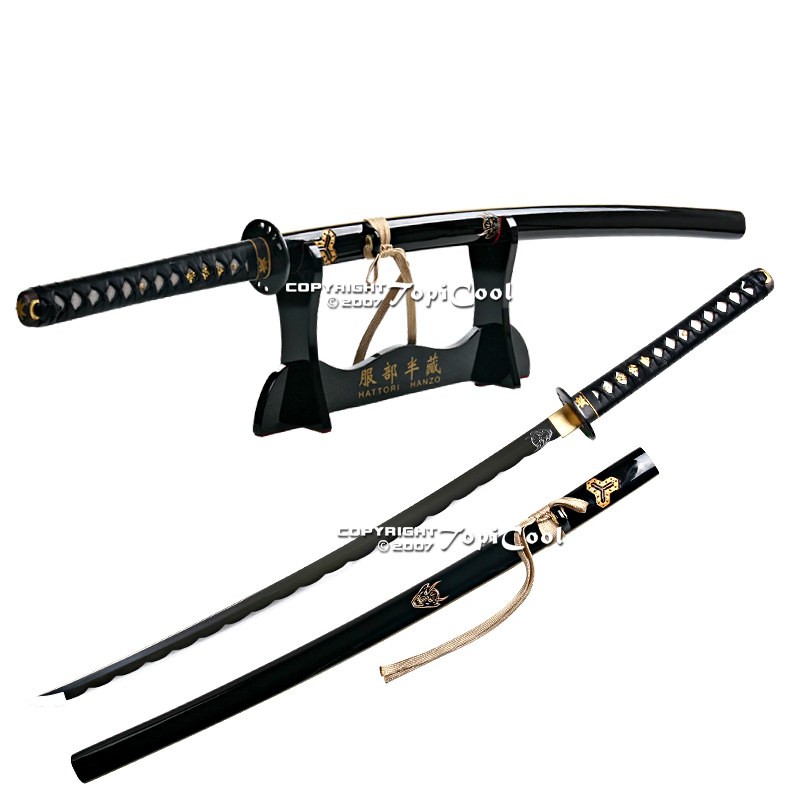 Handmade Kill Bill Bill's Samurai Katana Sword Sharp w/ Stand & Cleaning Kits