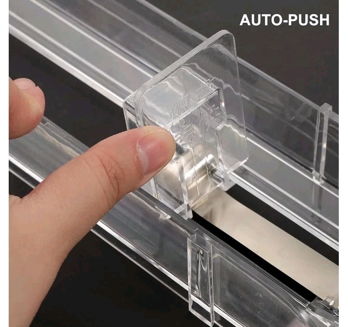 Spring Loaded Cigarette Shelf Pusher, 4PCS Store Display Holder Acrylic