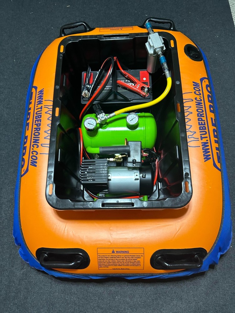 Hookah Diving Dive Float raft with protective bottom blue cover