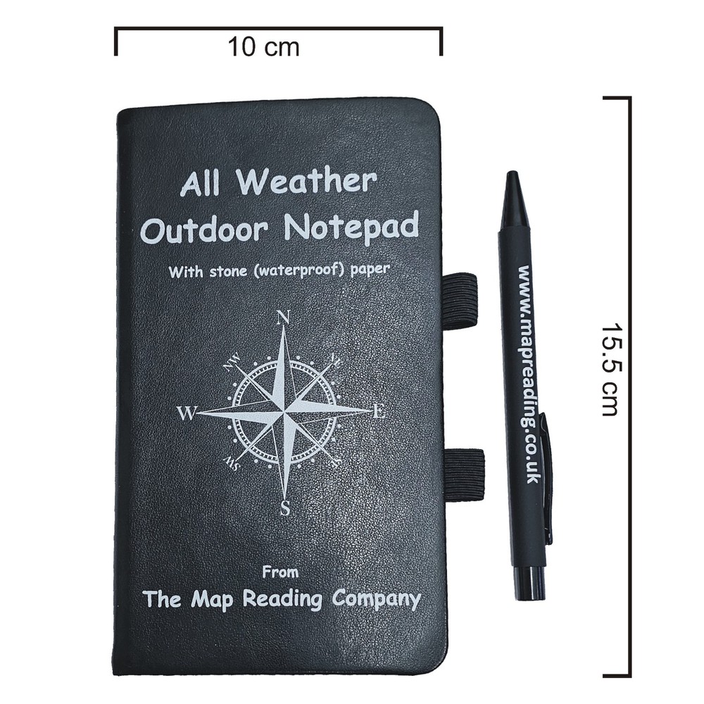 Small notebook and pen (weatherproof)