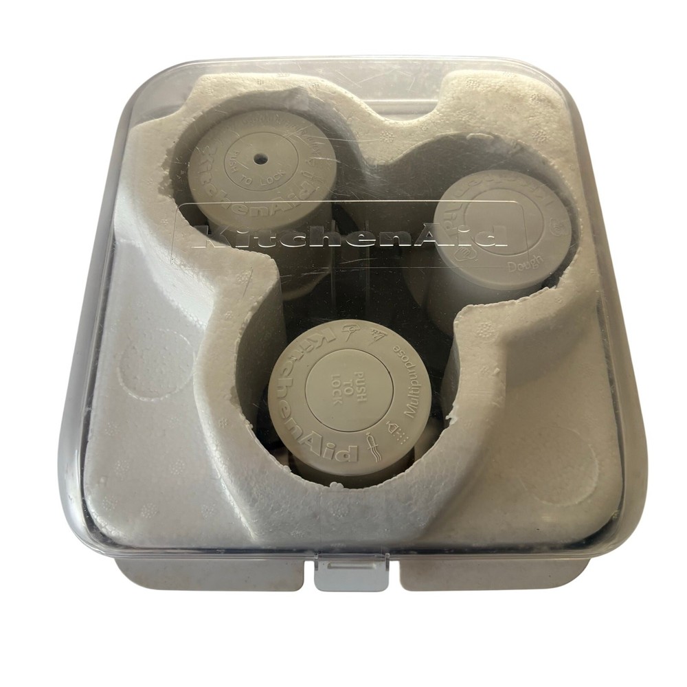 KitchenAid Food Processor Attachments Blades Discs Storage Case 8 PCS SOME NEW