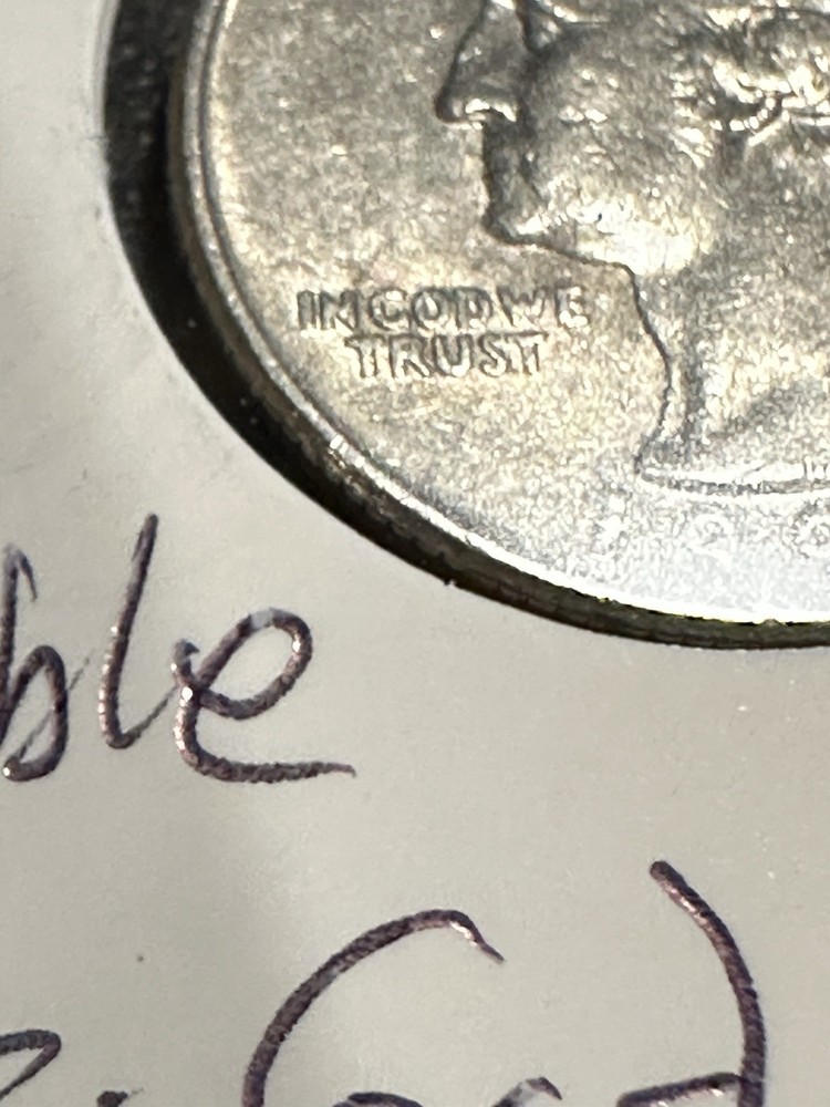 1994D Washington Quarter double "In God We Trust