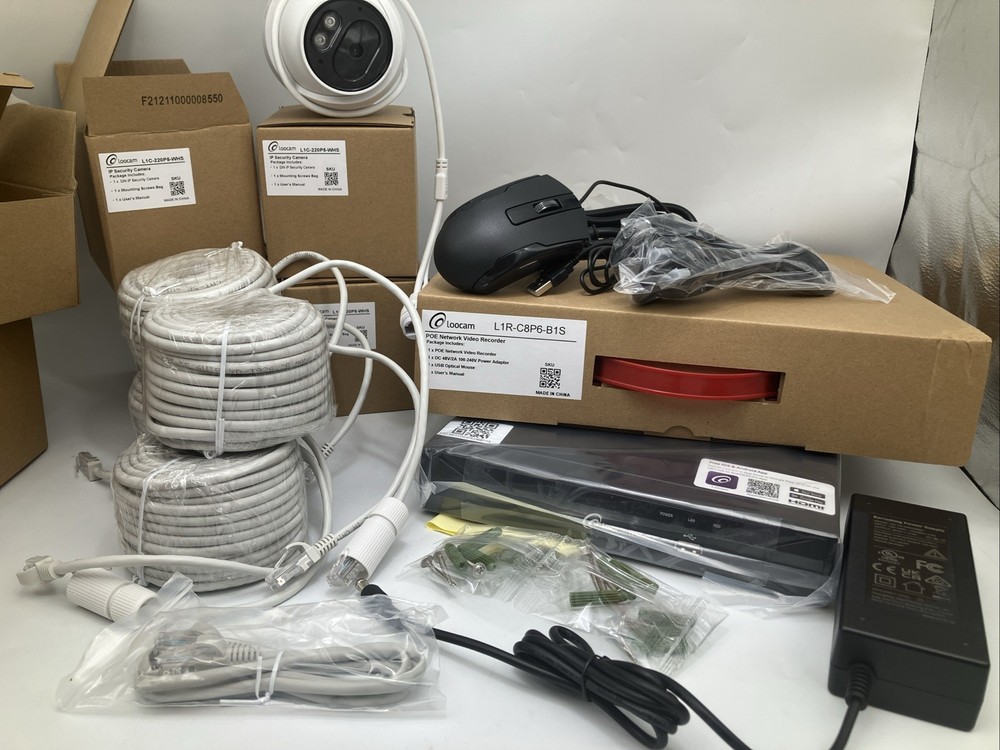 Loocam Complete Security System 4 Camera New