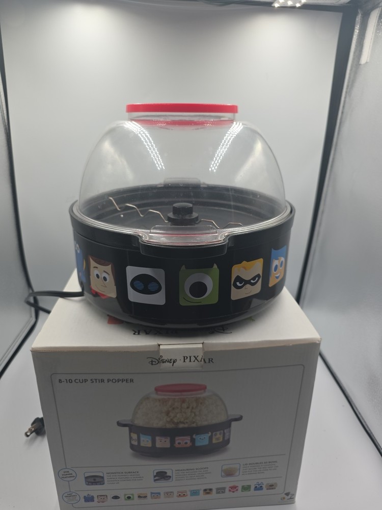 Disney Pixar 8-10 Cup Stir Popper Popcorn Maker