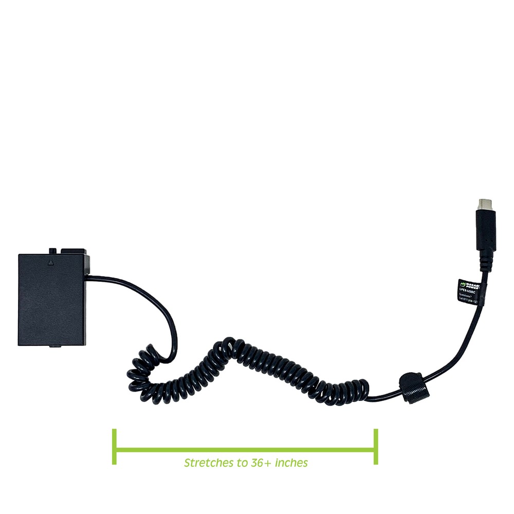 Wasabi Power DC Coupler with USB-C Input for Canon LP-E8
