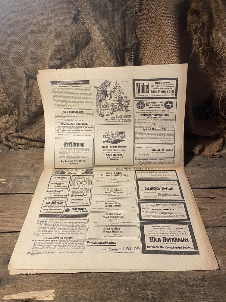 pre ww2 German 1935 newspaper Uboats