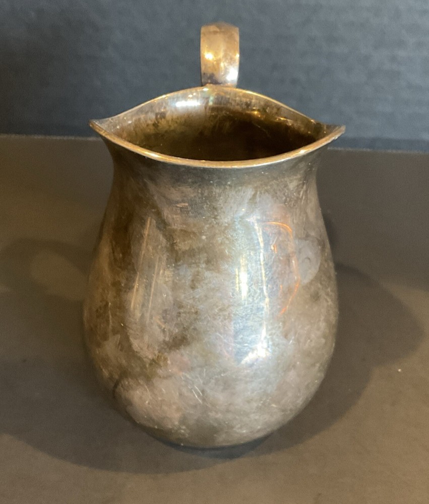 Reed & Barton 966 Silverplate Pitcher Creamer 4.5" Original Label