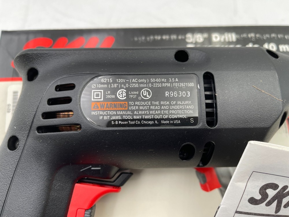 SKIL 3/8" Drill Variable Speed Reversing Keyed Chuck New