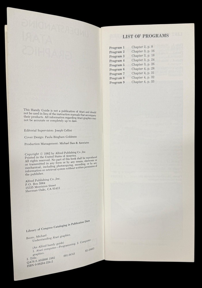 Alfred Handy Guide's Understanding: Pascal, AI, Basic, & Atari Graphics Books