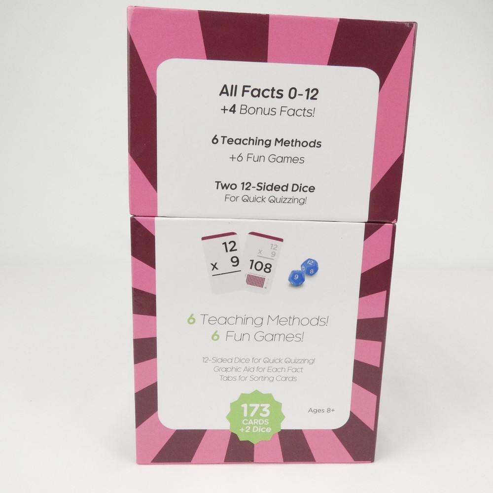 Think Tank Scholar 173 Multiplication Flashcards Educational Math Practice