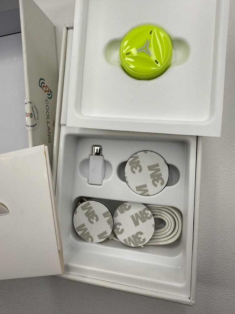Coollang Tennis POD Performance Optimization Device Racquet Sensor Yellow Box
