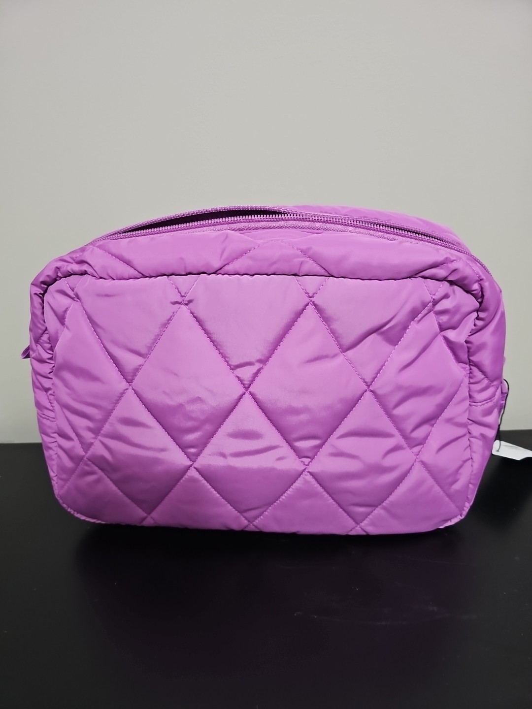 Vera Bradley XL Cosmetic Bag Iris Orchid NWT