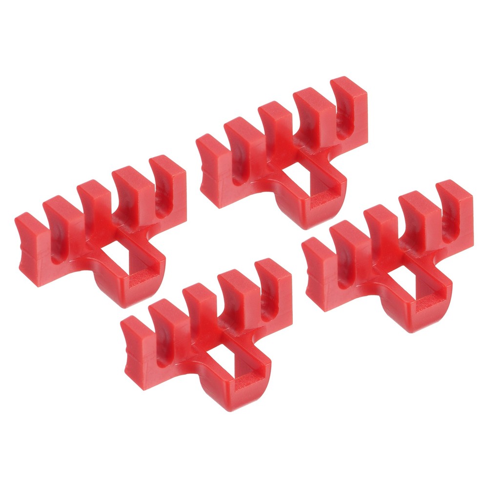 4Pcs Badminton Stringing Racquet Load Spreader Adapter Protector, Red