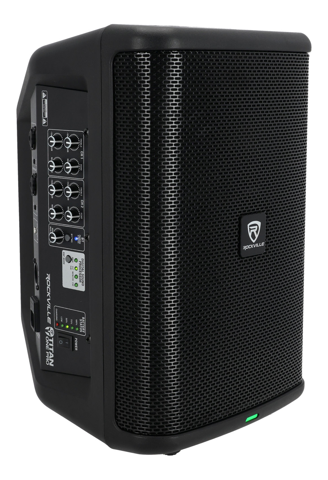 Rockville TITAN ONE PRO Battery Powered Live Performance 8" PA Speaker System