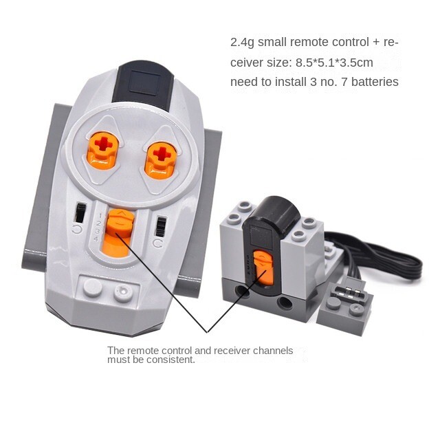 Variable Speed Car Chassis Mechanical Puzzle MOC Electric Remote Control Model