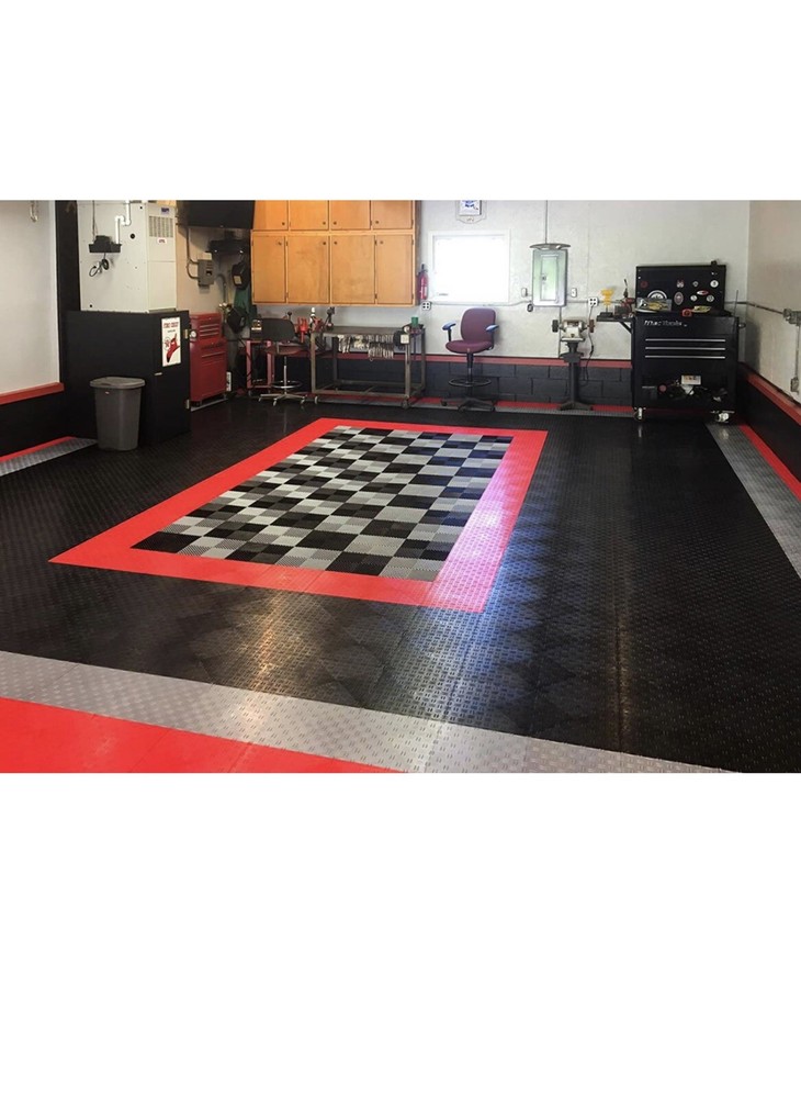 Interlocking Modular, Non-Slip Garage Flooring Tile (24 Pack)