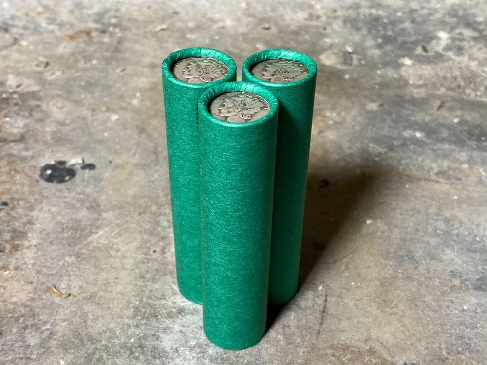 1909 - 1958 SILVER MERCURY DIME & PENNY ROLLS