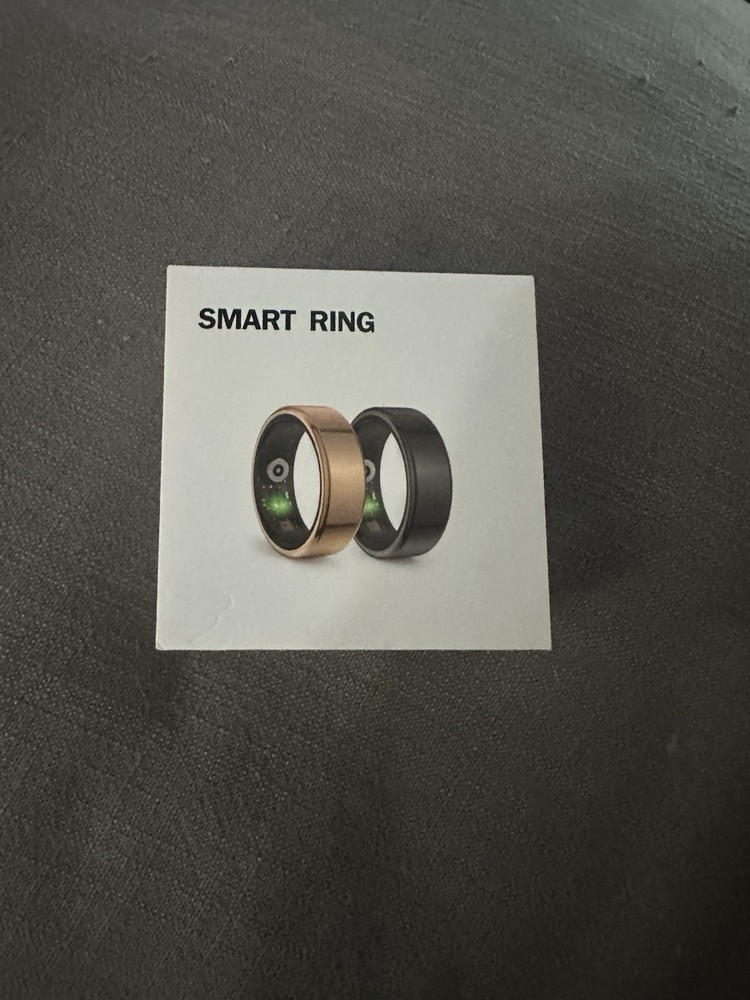 QRing Smart Ring Deep Grey Size 9 NEW