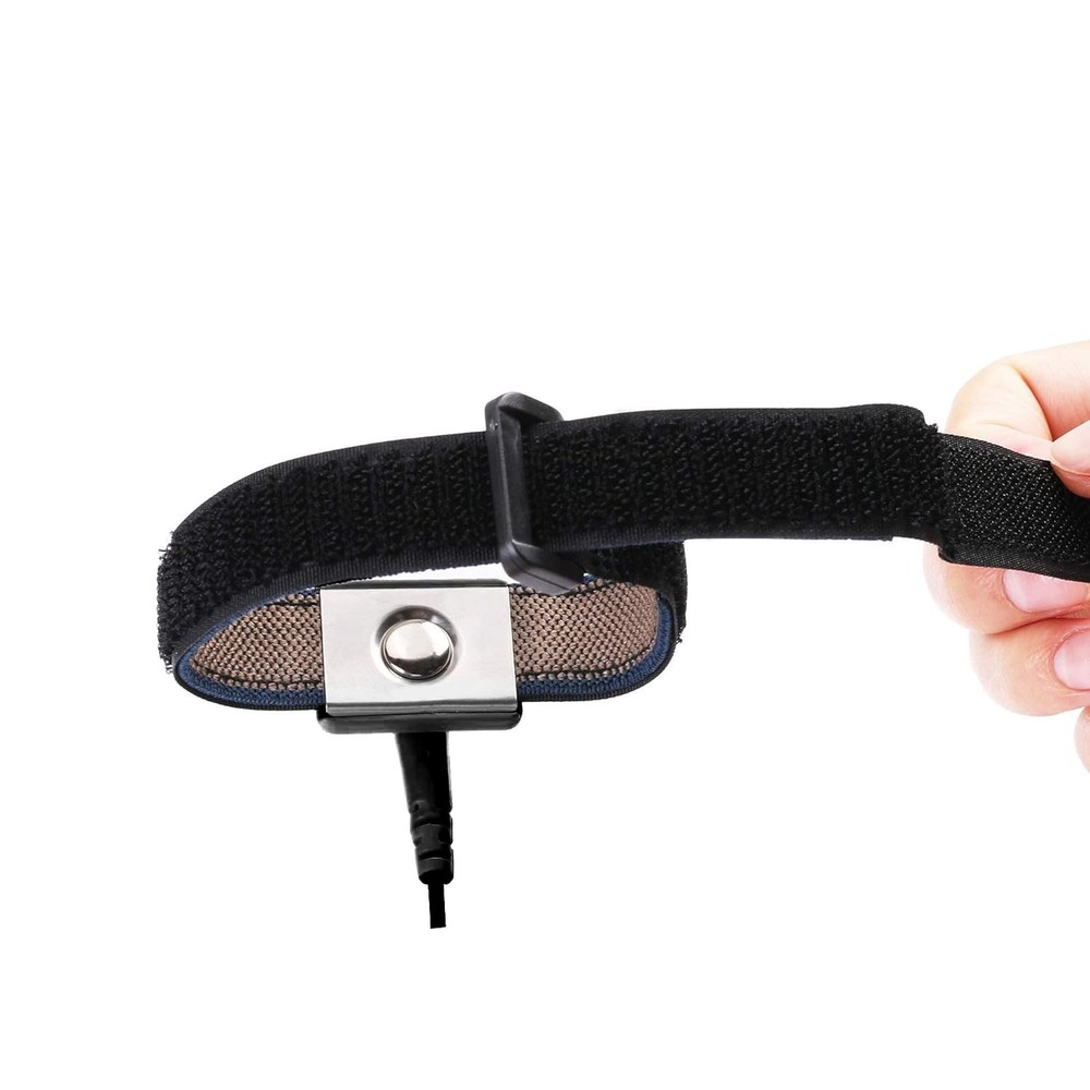 Anti Static Wrist Strap, 11" Wristband Regular Size, Black