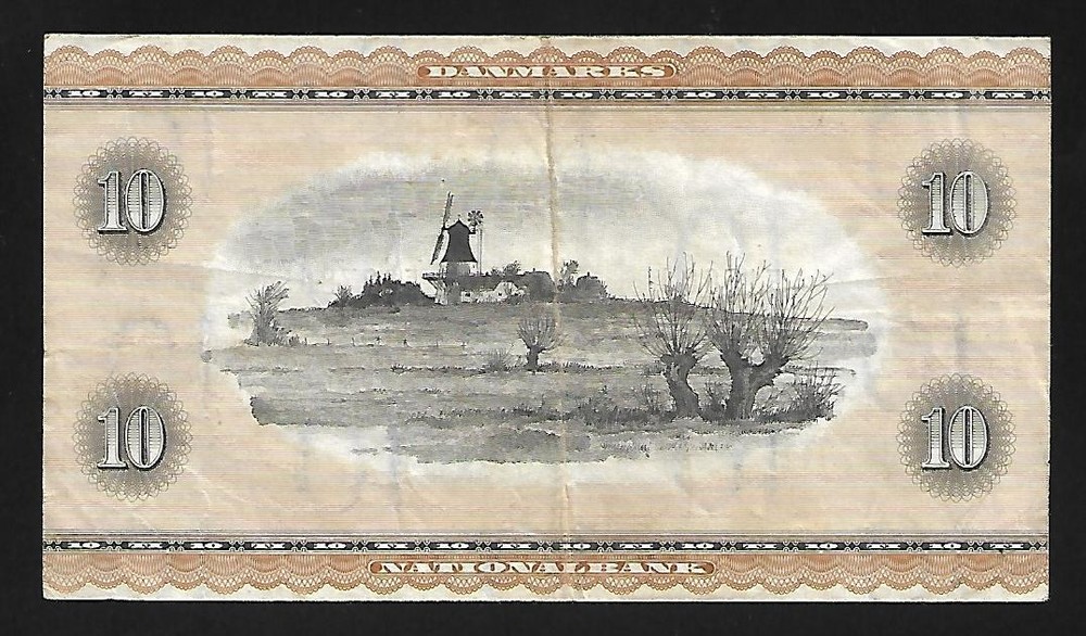 Denmark - 10 Kroner (Replacement) Note - P44r4 (1950) VF