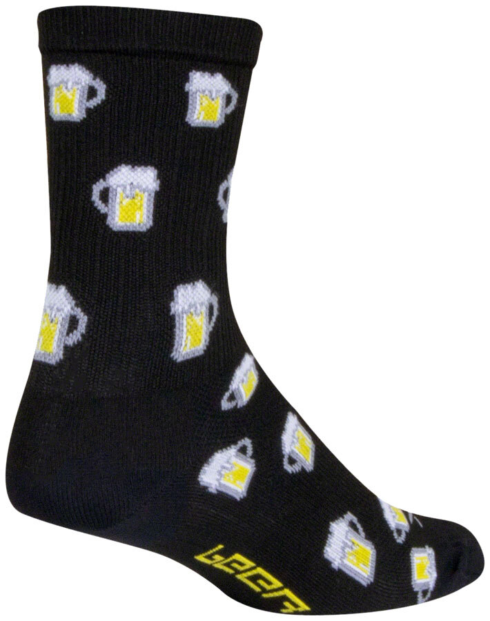 SockGuy SGX Pints Socks - 6 inch, Black, Large/X-Large