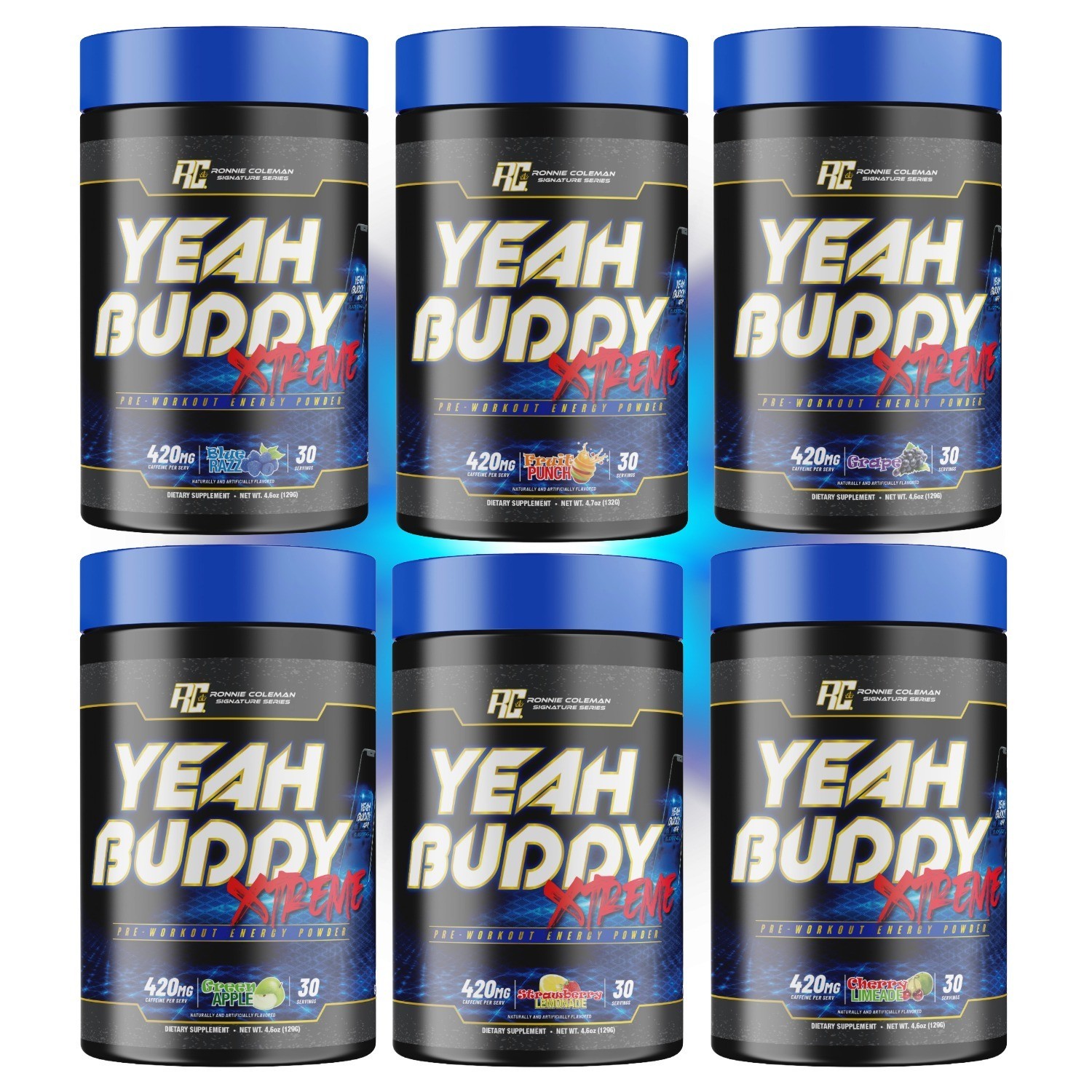 Ronnie Coleman Yeah Buddy XTREM Pre-Workout Powder 30 servings (Best By 03/2026)