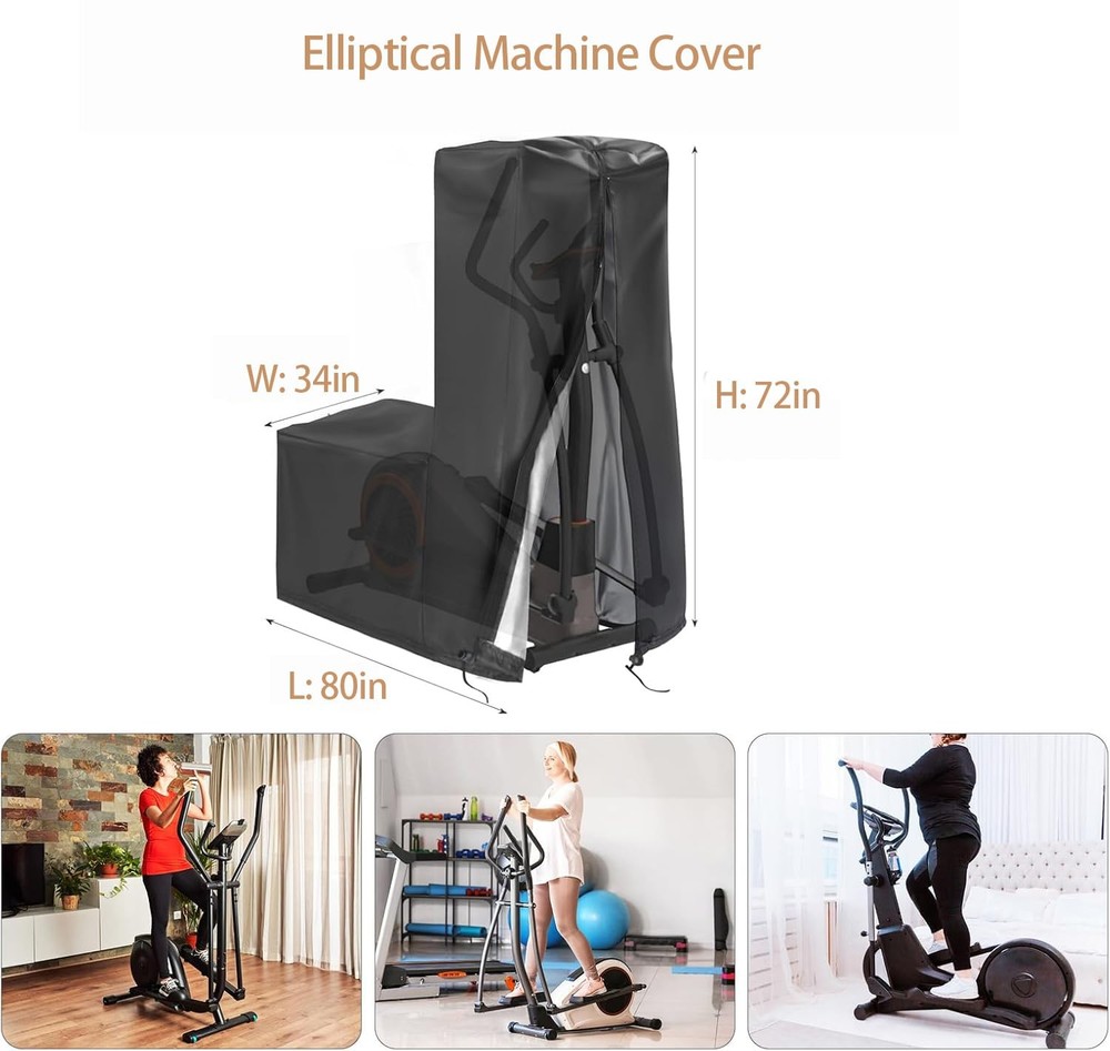 Elliptical Exercise Machine Cover, Dust-Proof Elliptical Machine for Home Use...