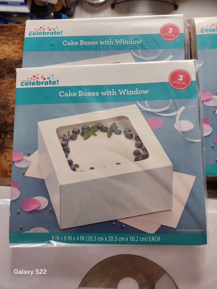 Cake Boxes with Windows - Lot